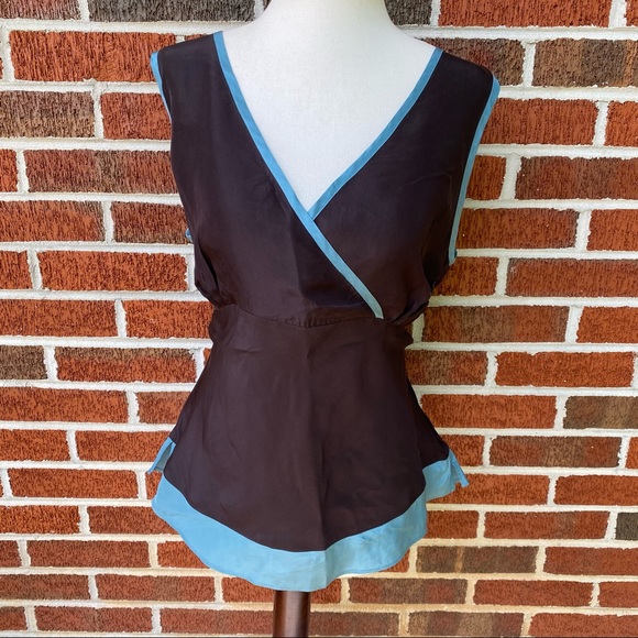 Boden Tops - Boden Silk Wrap Sleeveless Top